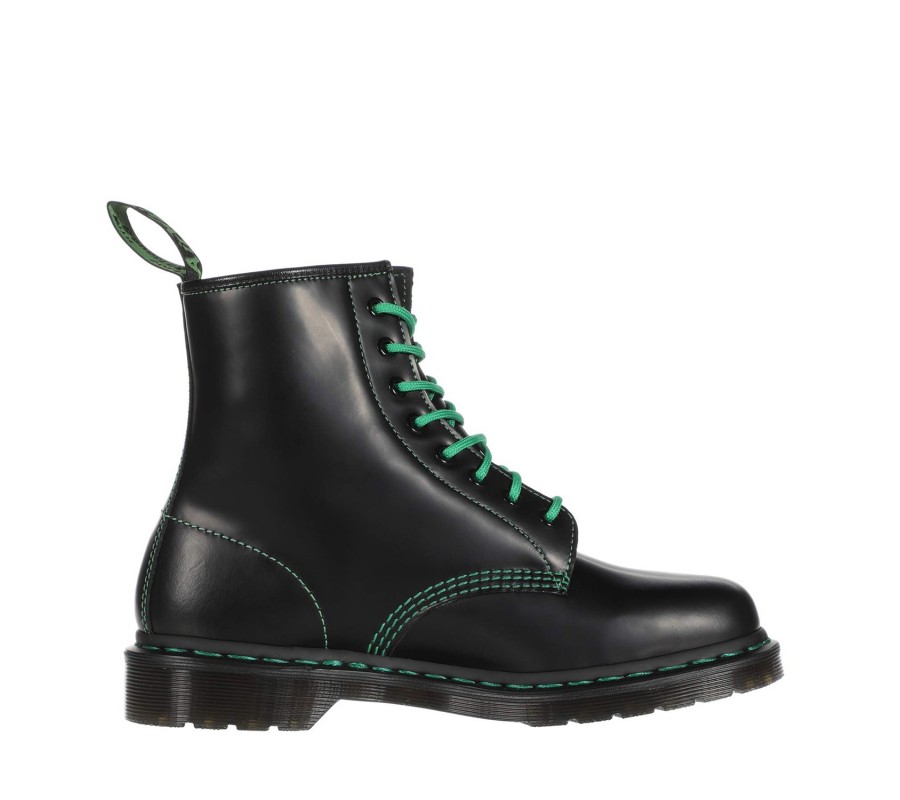 Ботинки Dr. Martens 1460 Contrast Stitch Green Smooth Lace Up Boots 25826001