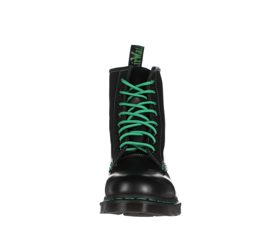 Ботинки Dr. Martens 1460 Contrast Stitch Green Smooth Lace Up Boots 25826001