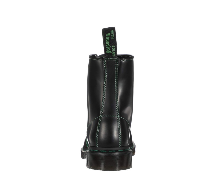Ботинки Dr. Martens 1460 Contrast Stitch Green Smooth Lace Up Boots 25826001