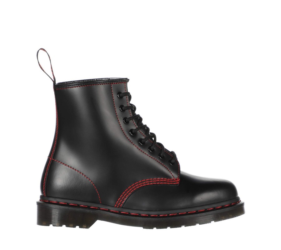 Ботинки Dr. Martens 1460 Contrast Stitch Red Smooth Lace Up Boots  25828001