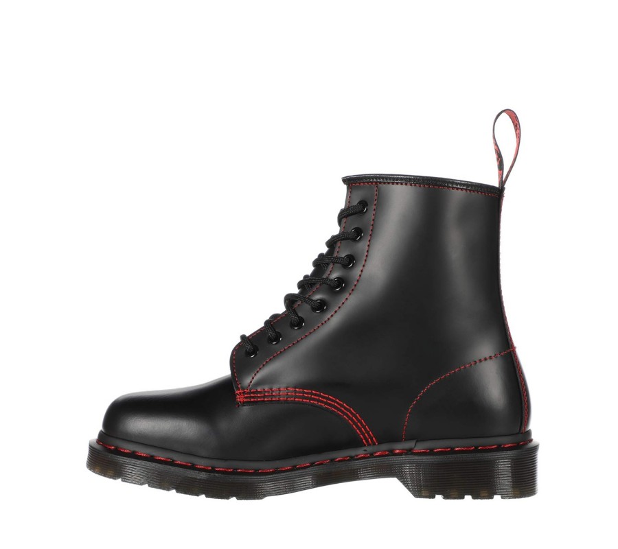 Ботинки Dr. Martens 1460 Contrast Stitch Red Smooth Lace Up Boots  25828001