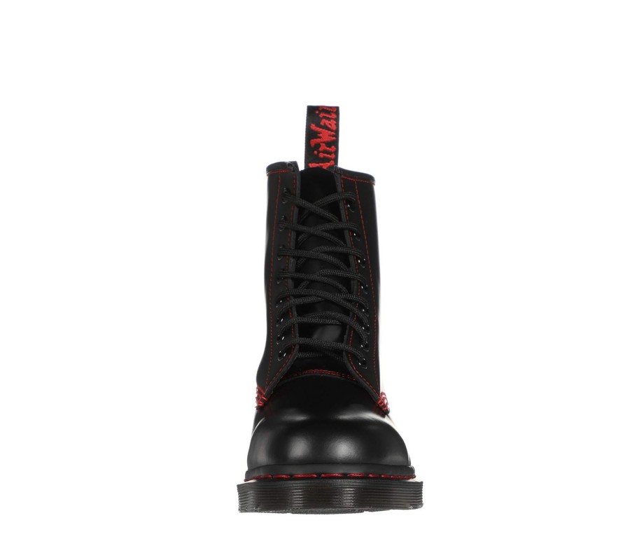Ботинки Dr. Martens 1460 Contrast Stitch Red Smooth Lace Up Boots  25828001