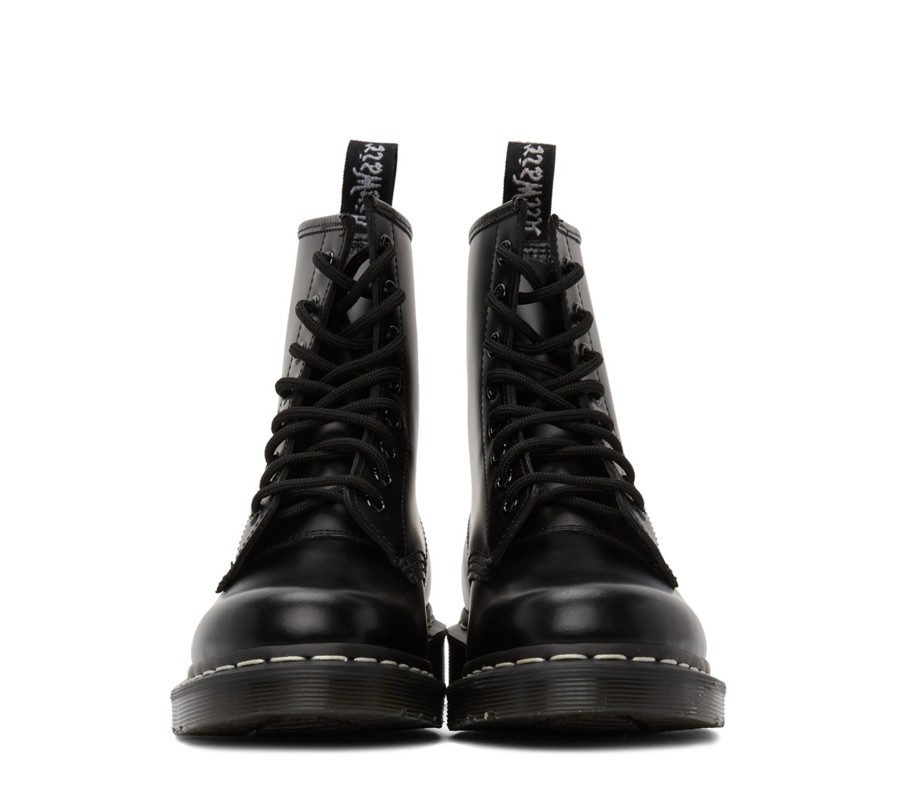 Ботинки Dr. Martens 1460 Contrast Stitch White Smooth Lace Up Boots 24758001