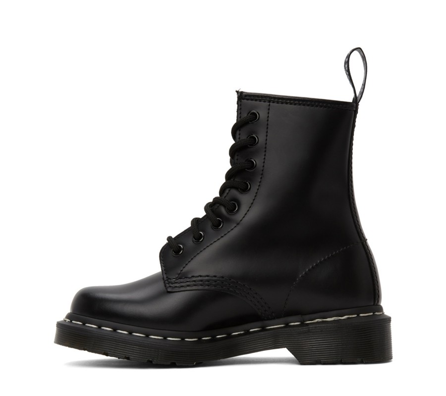 Ботинки Dr. Martens 1460 Contrast Stitch White Smooth Lace Up Boots 24758001