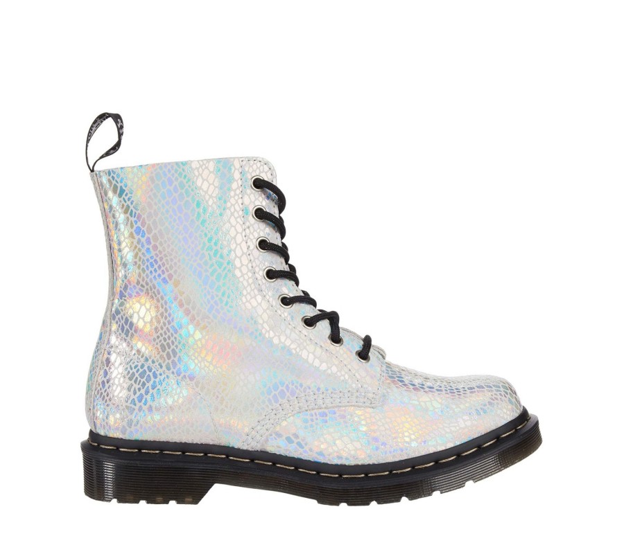 Ботинки Dr. Martens 1460 Pascal Metallic Snake Seude White 26077100