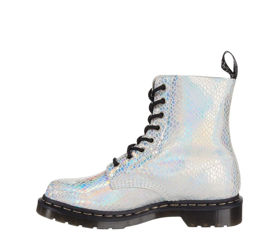 Ботинки Dr. Martens 1460 Pascal Metallic Snake Seude White 26077100