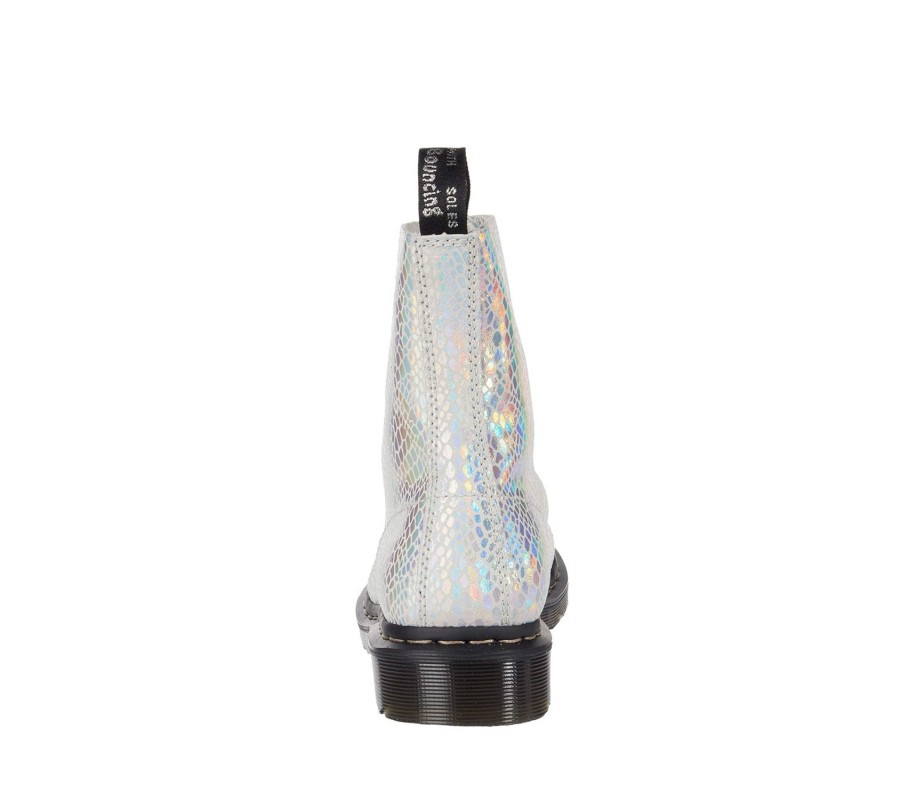 Ботинки Dr. Martens 1460 Pascal Metallic Snake Seude White 26077100