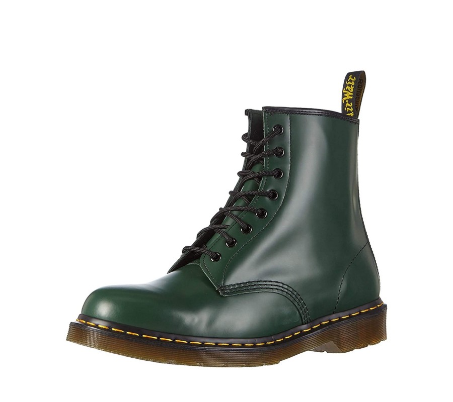 Ботинки Dr. Martens 1460 Green Smooth Leather Lace Up Boots 11822207