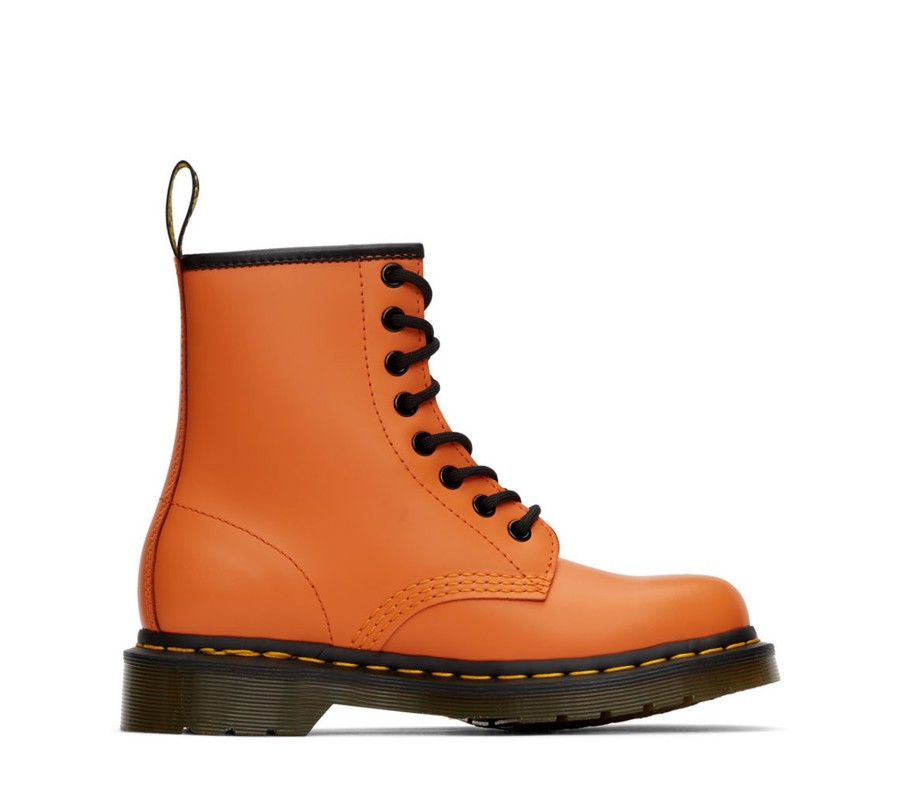 Ботинки Dr. Martens 1460 Orange Smooth Leather Lace Up Boots 25714659