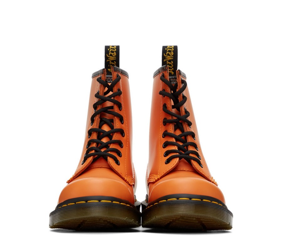 Ботинки Dr. Martens 1460 Orange Smooth Leather Lace Up Boots 25714659