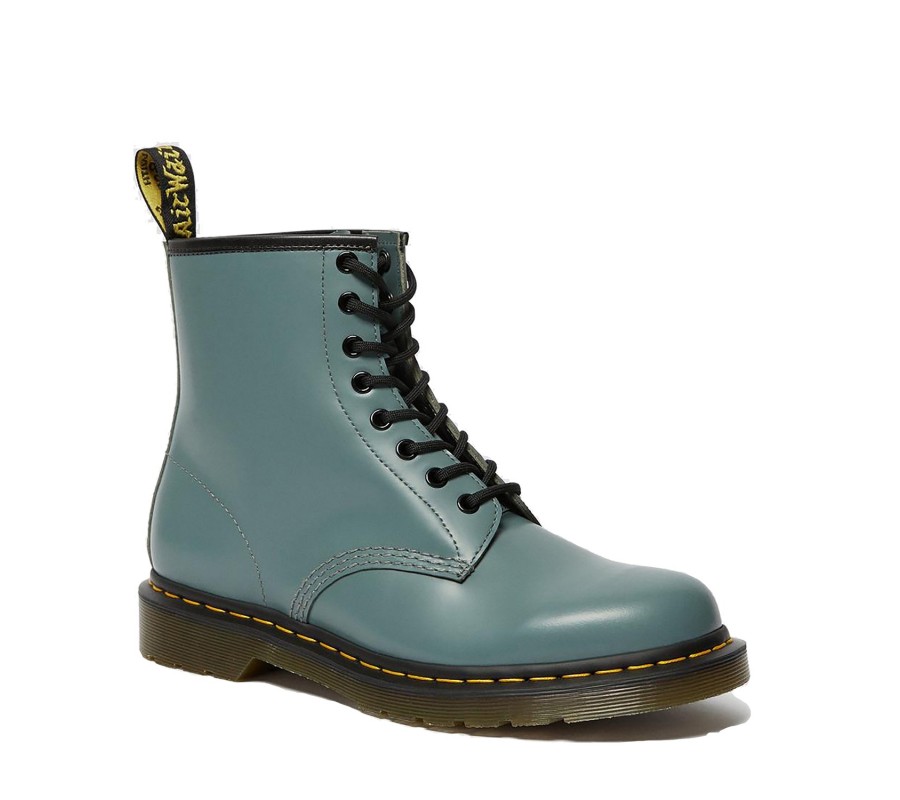 Ботинки Dr. Martens 1460 Steel Grey Smooth Leather Lace Up Boots 26069072
