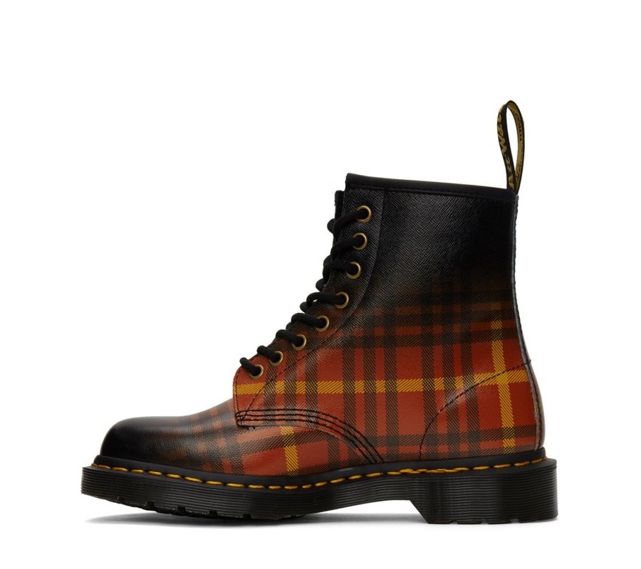 Ботинки Dr. Martens 1460 Tartan Backhand Straw Grain 25754102