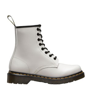 Ботинки Dr. Martens 1460 Women's White Patent Leather Lace Up Boots 11821104