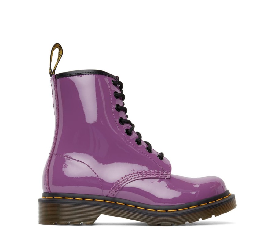Ботинки Dr. Martens 1460 Bright Purple Patent Lamper Leather Boots 26425501