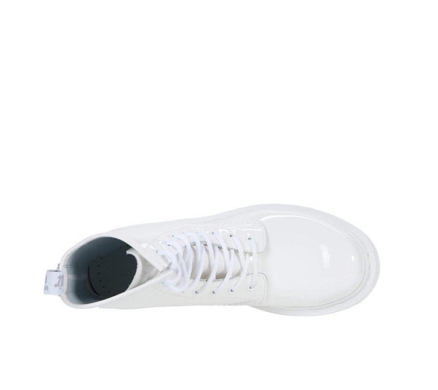 Ботинки Dr. Martens 1460 Mono White Patent Leather Lace Up Boots 26728100
