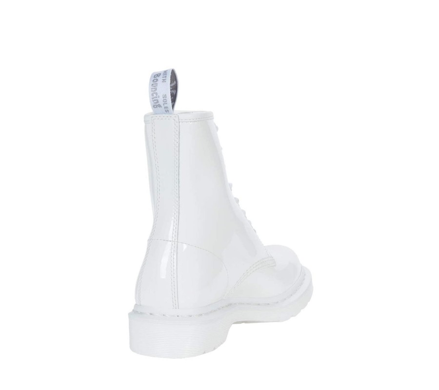 Ботинки Dr. Martens 1460 Mono White Patent Leather Lace Up Boots 26728100