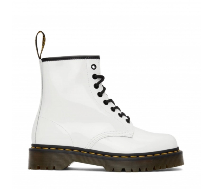 Ботинки Dr. Martens 1460 Bex White Patent Lamper Leather Platform Boots 26886100