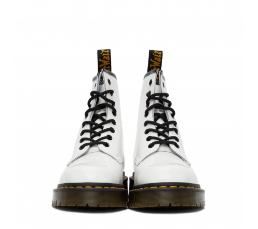 Ботинки Dr. Martens 1460 Bex White Patent Lamper Leather Platform Boots 26886100
