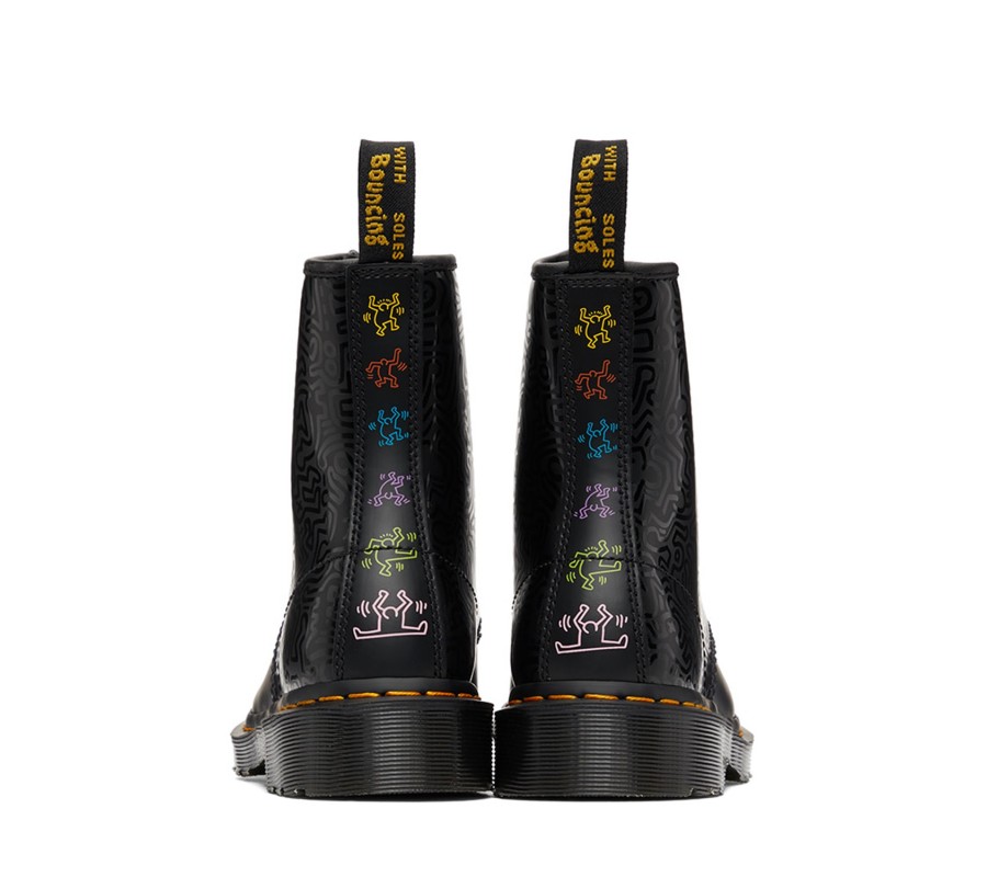 Ботинки Dr. Martens 1460 Keith Haring Black Smooth Leather Lace Up Boots 26832001