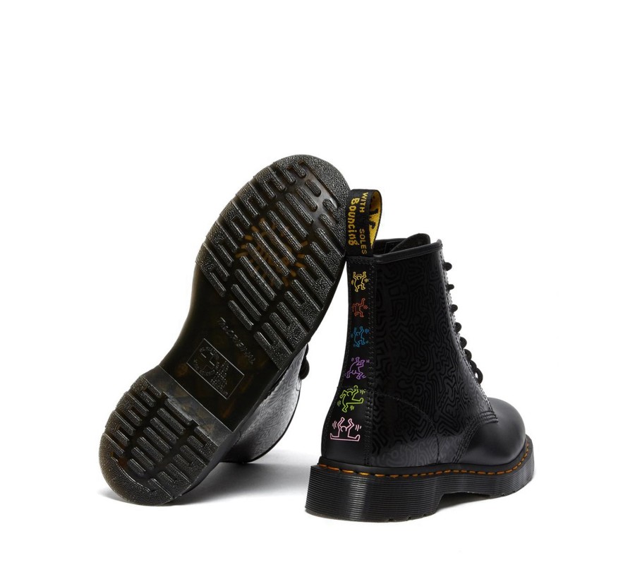 Ботинки Dr. Martens 1460 Keith Haring Black Smooth Leather Lace Up Boots 26832001