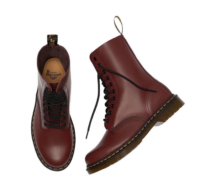 Ботинки Dr. Martens 1490 Cherry Red Smooth Leather Mid Calf Boots 11857600