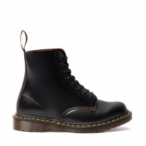 Ботинки Dr. Martens 1460 Vintage Black Quilon Lace Up Boots 12308001
