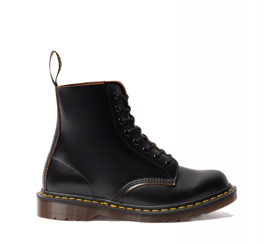 Ботинки Dr. Martens 1460 Vintage Black Quilon Lace Up Boots 12308001