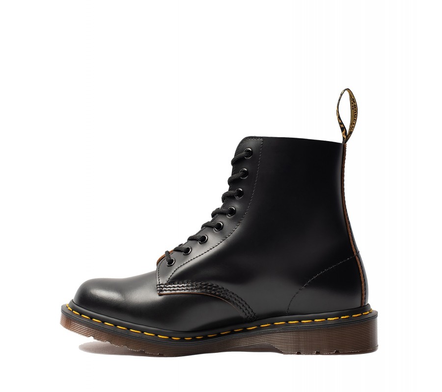 Ботинки Dr. Martens 1460 Vintage Black Quilon Lace Up Boots 12308001