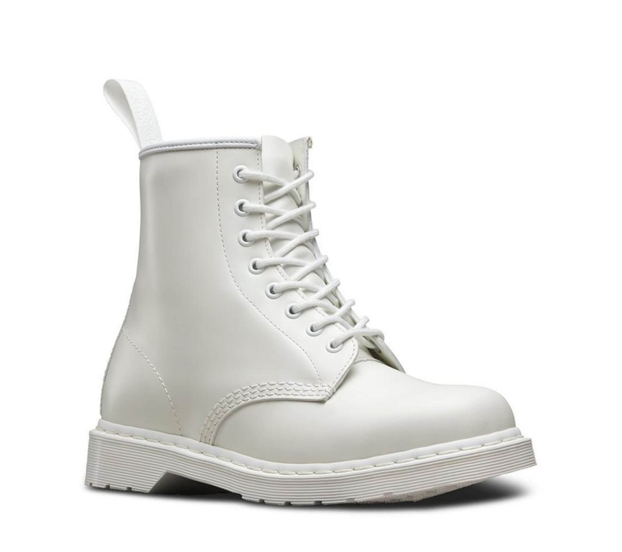 Ботинки Dr. Martens 1460 Mono White Smooth Leather Lace Up Boots 14357100