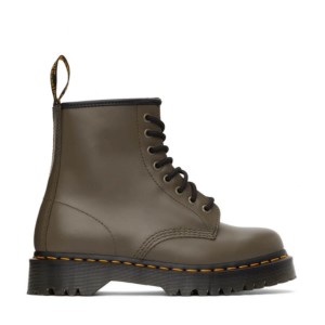 Ботинки Dr. Martens 1460 Bex Khaki Grey Smooth Leather Platform Boots 27141481
