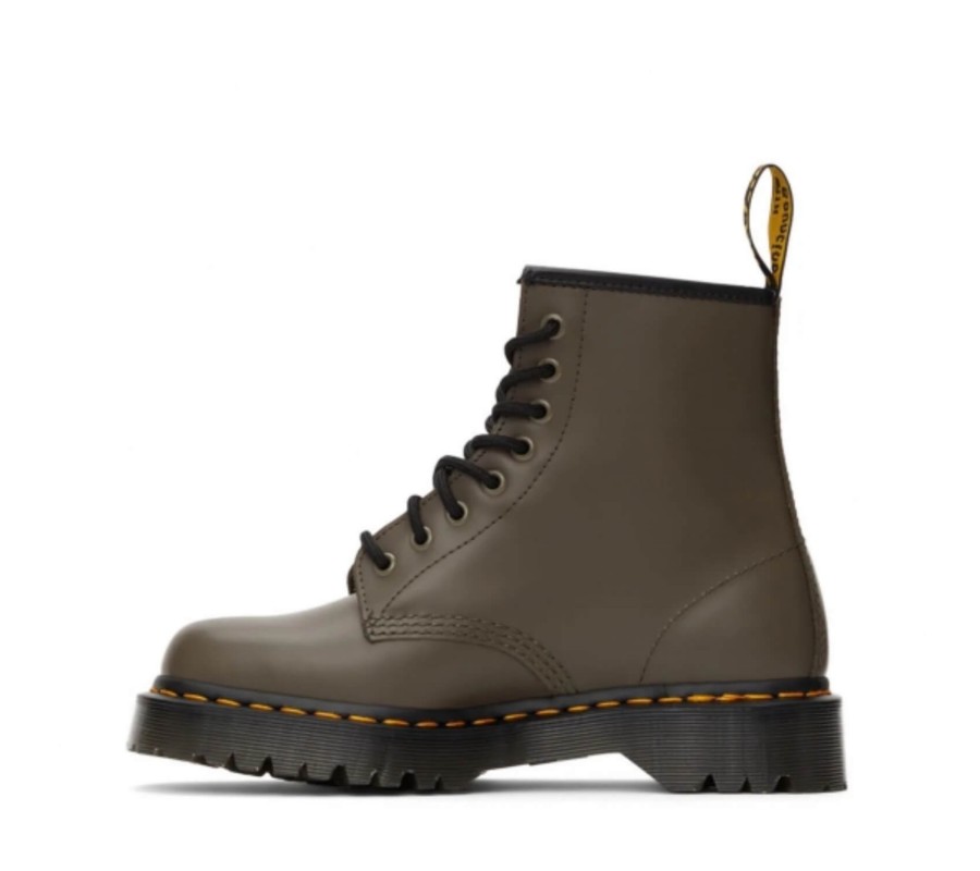 Ботинки Dr. Martens 1460 Bex Khaki Grey Smooth Leather Platform Boots 27141481