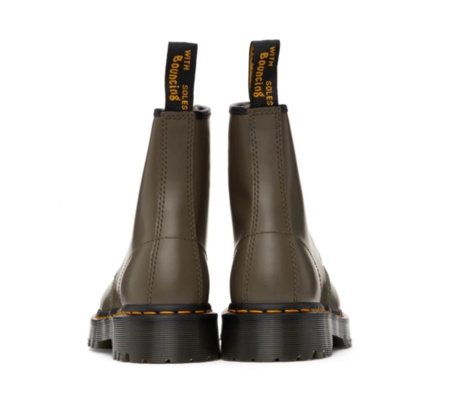Ботинки Dr. Martens 1460 Bex Khaki Grey Smooth Leather Platform Boots 27141481
