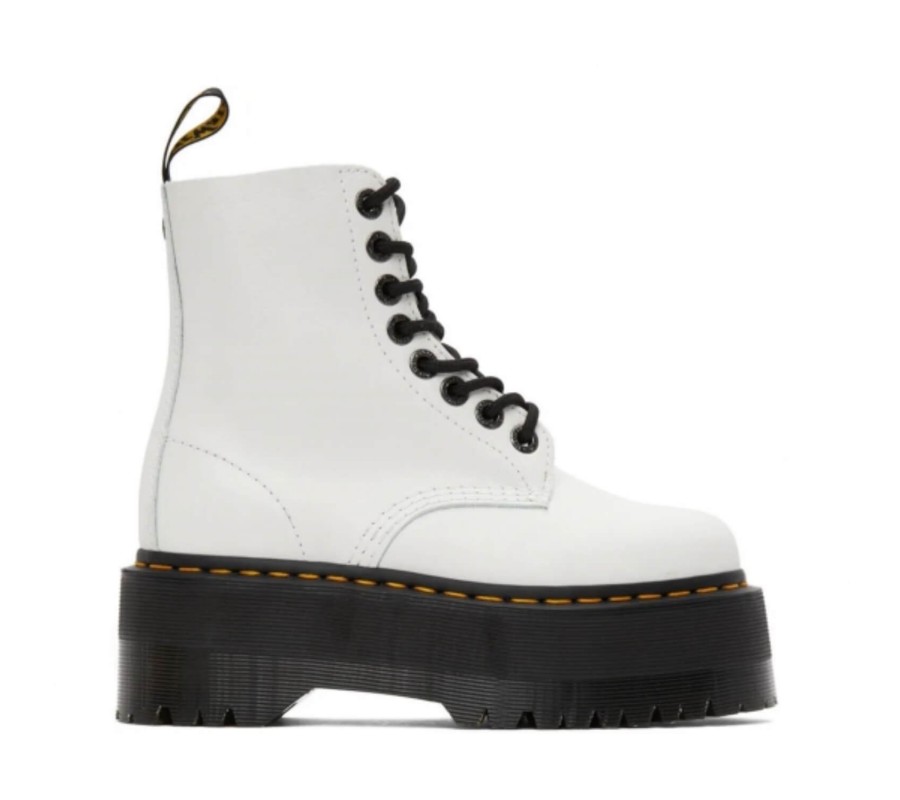 Ботинки Dr. Martens 1460 Pascal Max White Leather Platform Boots 26925113