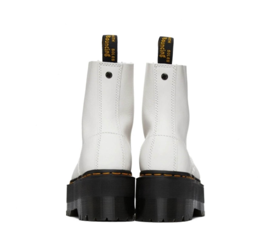 Ботинки Dr. Martens 1460 Pascal Max White Leather Platform Boots 26925113