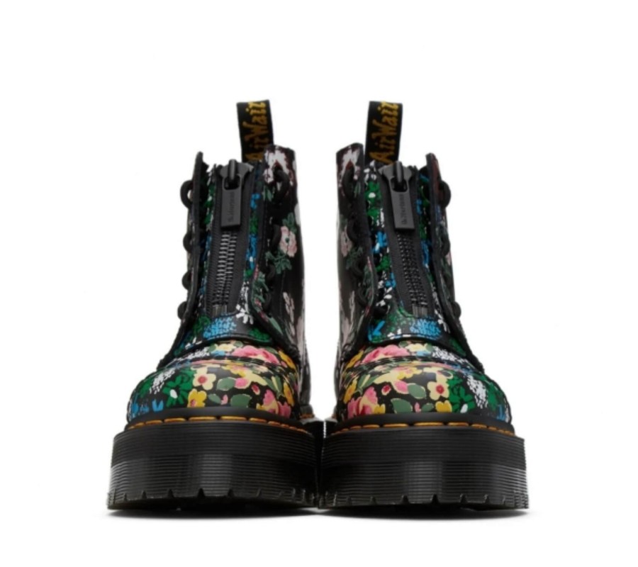 Ботинки Dr. Martens Sinclair Floral Mash Up Leather Platform Boots 27128001