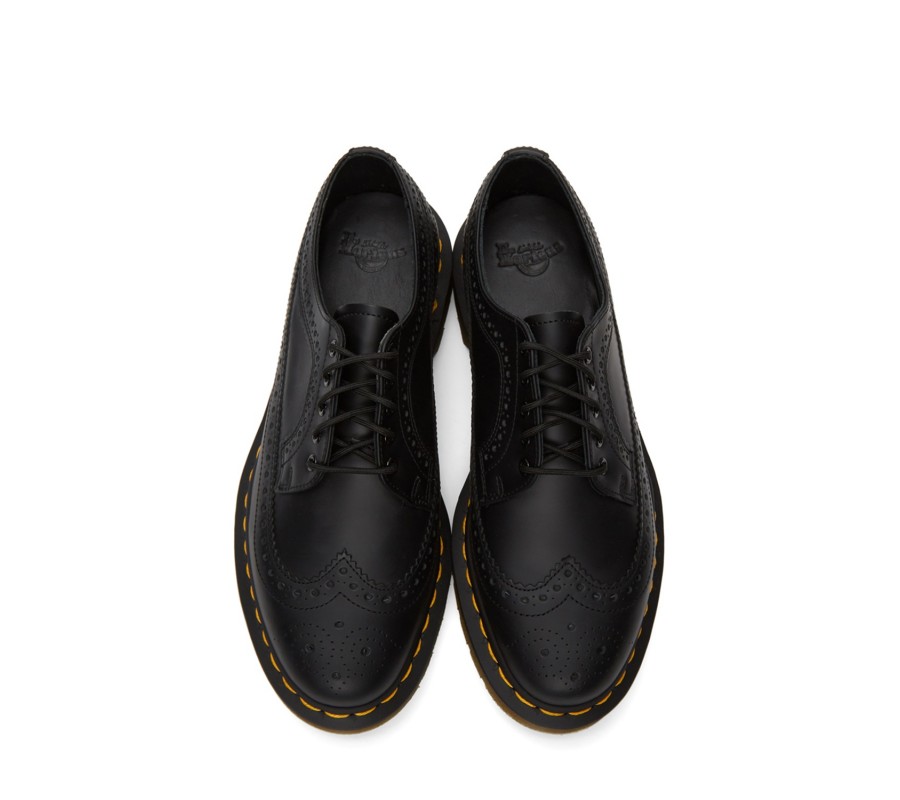 Туфли Dr. Martens 3989 Yellow Stitch Smooth Leather Brogue Shoes 22210001