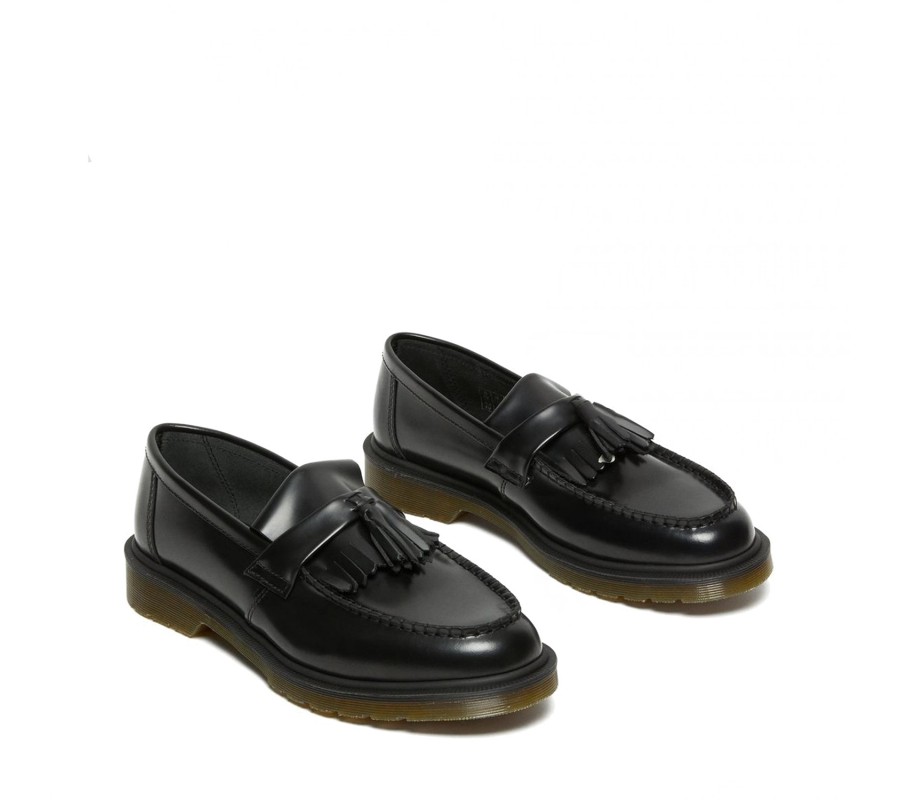 Туфли Dr. Martens Adrian Black Smooth Leather Tassle Loafers 24369001