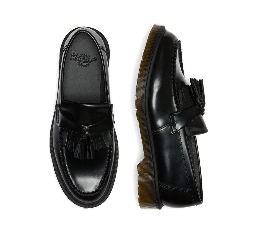Туфли Dr. Martens Adrian Black Smooth Leather Tassle Loafers 24369001