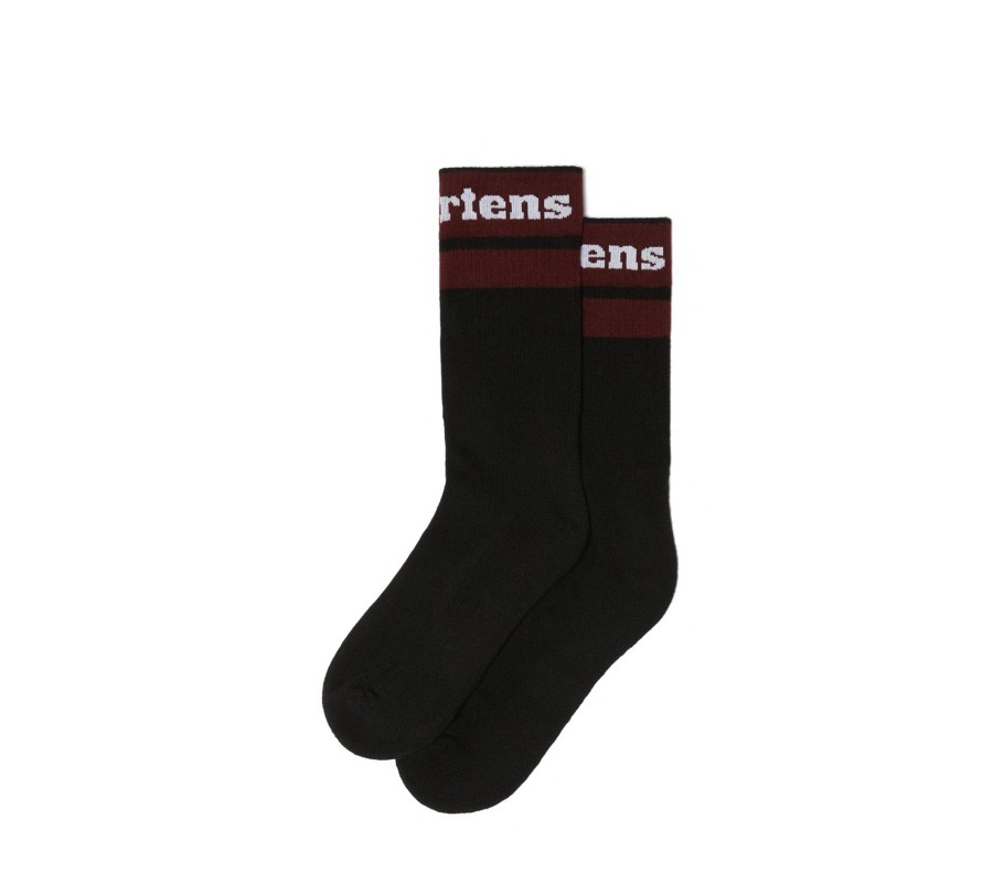 Носки высокие Athletic Logo Black Cherry Red