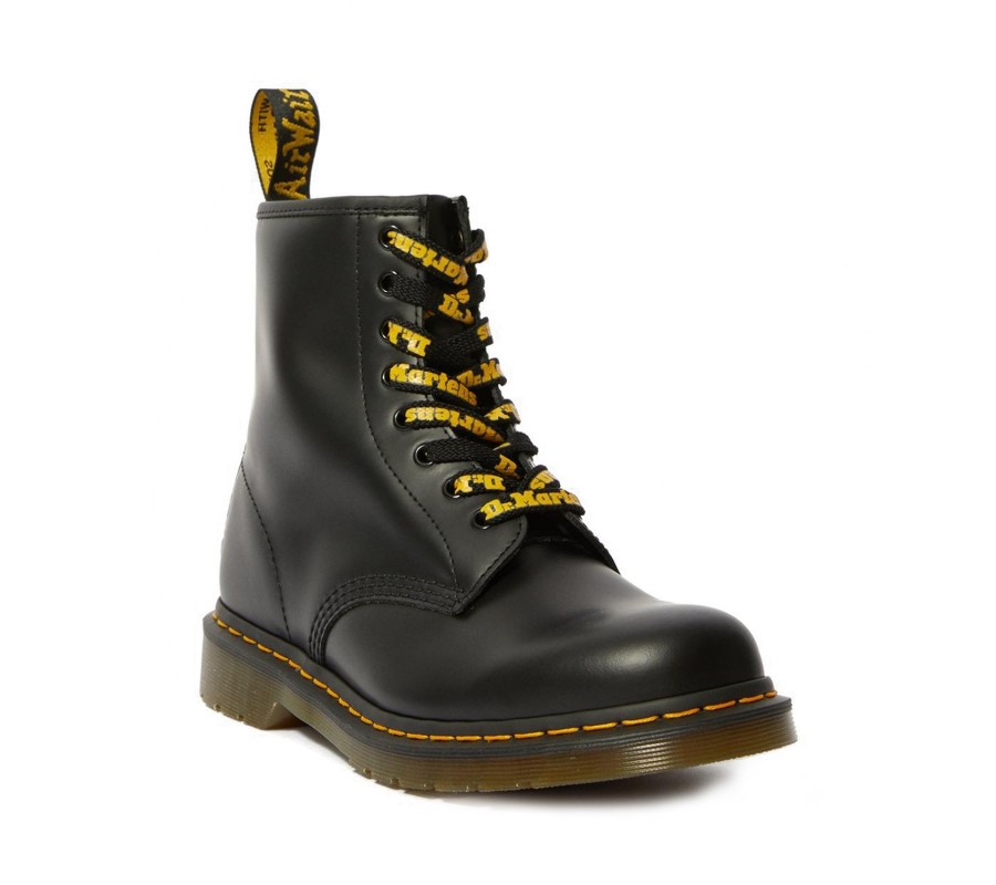 Шнурки Dr. Martens (плоские) Logo Black Yellow
