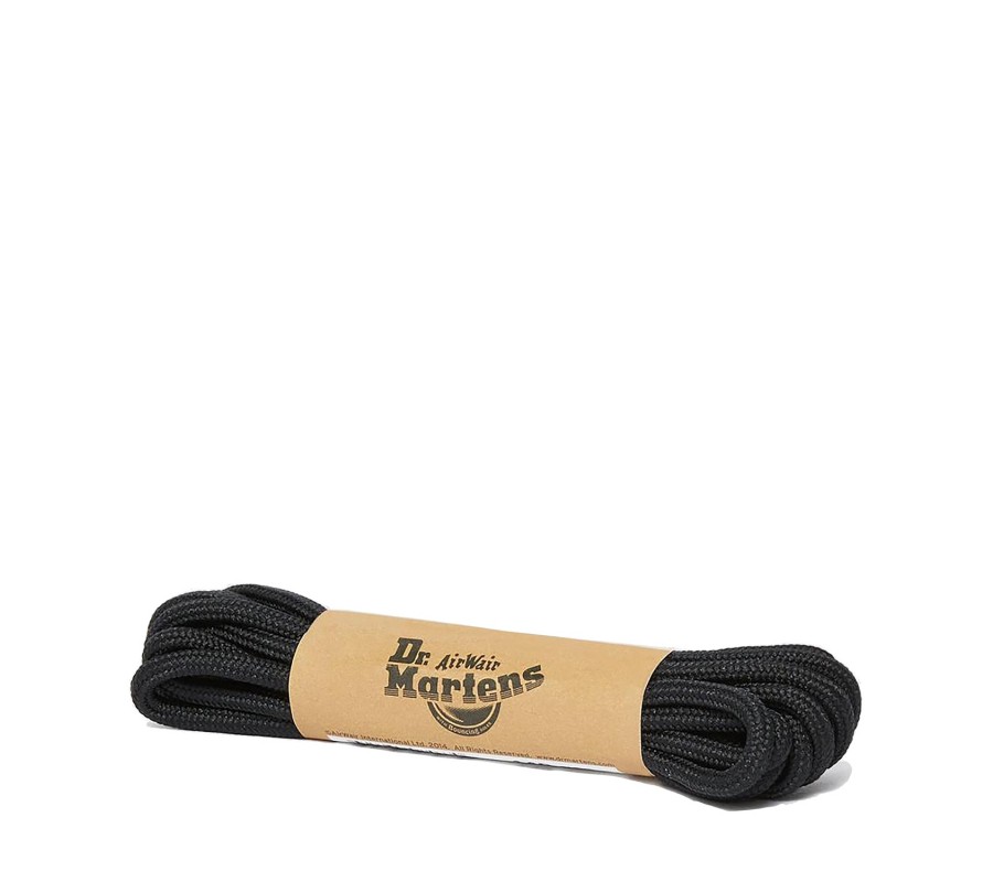 Шнурки Dr. Martens (круглые) черные 8-10