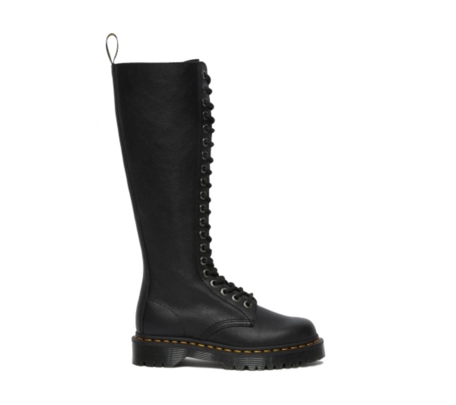 Ботинки Dr. Martens 1B60 Bex Black Pisa Leather Knee High Boots 27016001