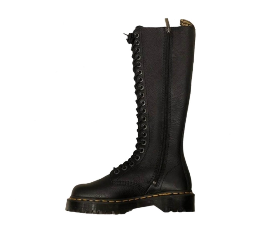 Ботинки Dr. Martens 1B60 Bex Black Pisa Leather Knee High Boots 27016001