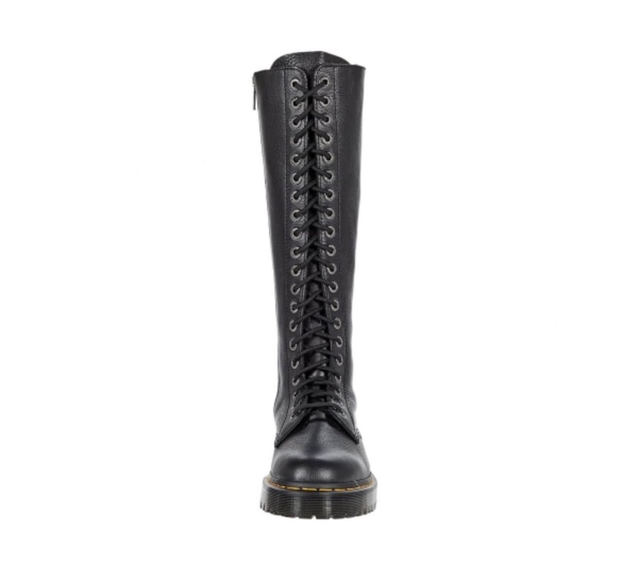 Ботинки Dr. Martens 1B60 Bex Black Pisa Leather Knee High Boots 27016001