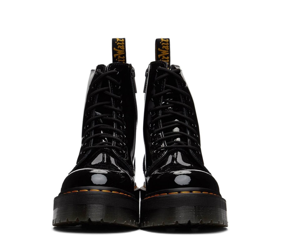 Ботинки Dr. Martens Jadon Black Patent Lamper Leather Platform Boots 26646001