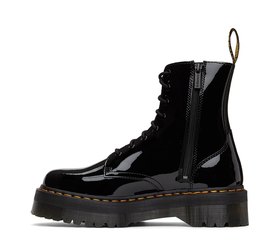 Ботинки Dr. Martens Jadon Black Patent Lamper Leather Platform Boots 26646001