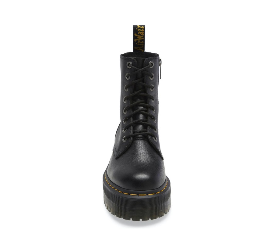 Ботинки Dr. Martens Jadon Black Pisa Leather Platform Boots 26378001