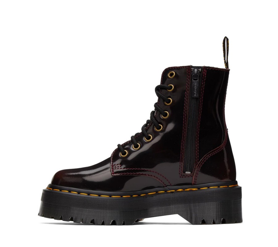 Ботинки Dr. Martens Jadon Cherry Red Arcadia Leather Platform Boots 24764600