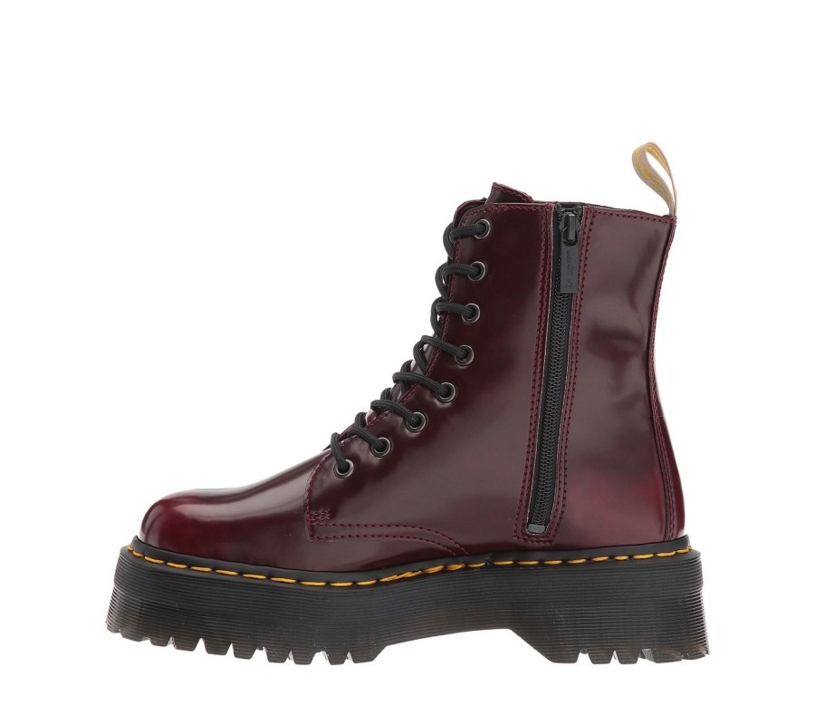Ботинки Dr. Martens Vegan Jadon II Cherry Red Platform Boots 22563600