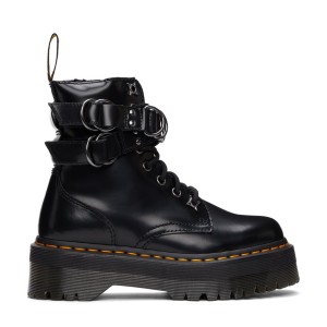 Ботинки Dr. Martens Jadon Hardware Black Buttero Leather Platform Boots 26666001